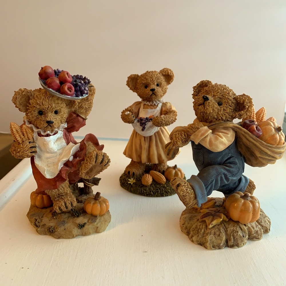 Home Interiors Fall Harvest Bears